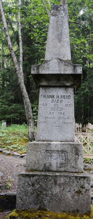 tombstone of Frank Reid